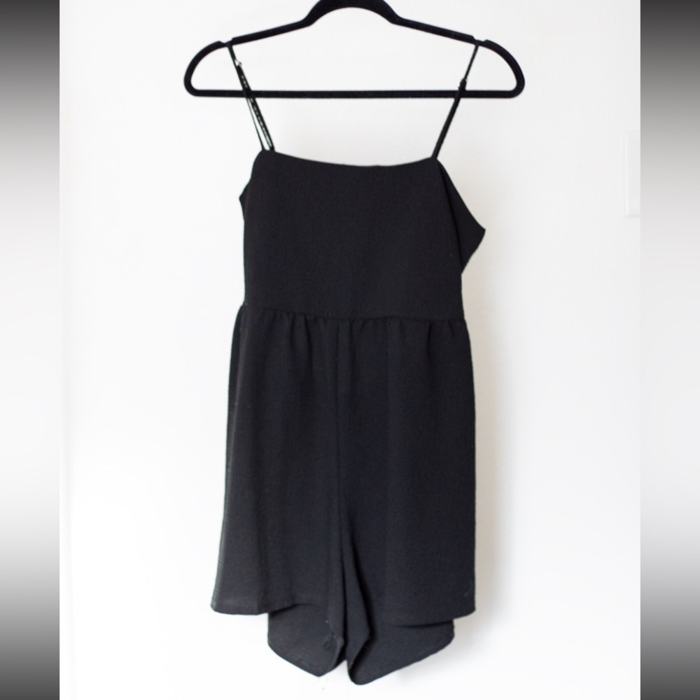 Wild fable black open back jumpsuit